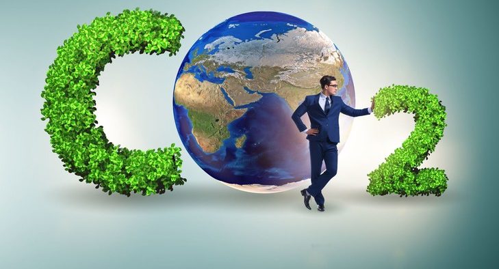 Ecological concept of greenhouse gas emissions