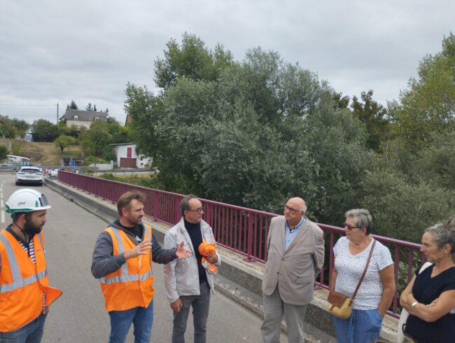 Actu Visite 31 08 chantier pont Imphy 1 Chantier Pont d'imphy