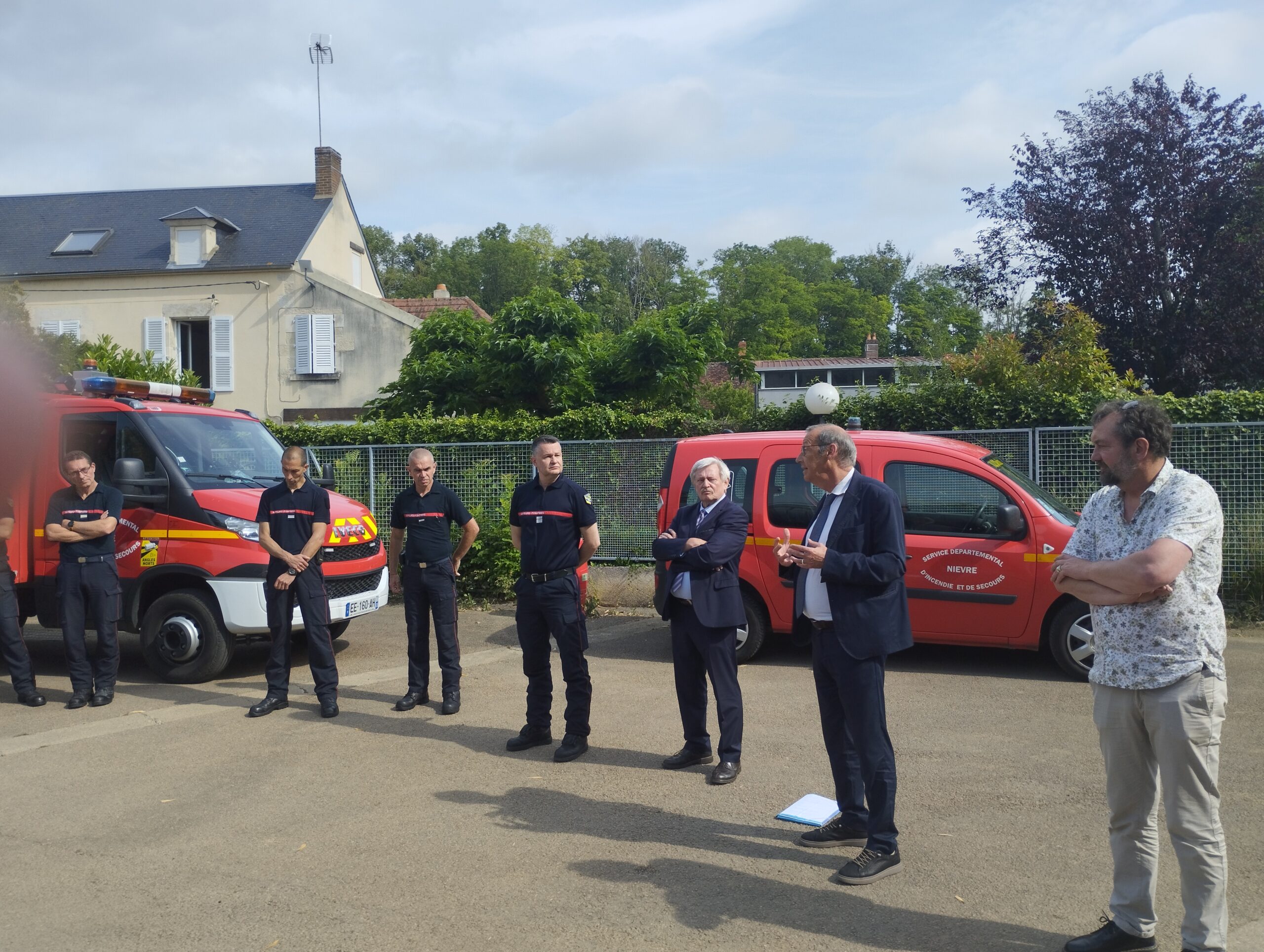 Suite inondations 19 et 20 juin – Visite Centre secours Clamecy 2